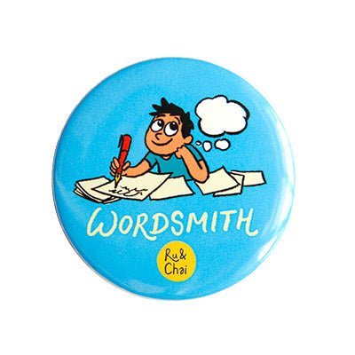 Wordsmith Magnet + Badge