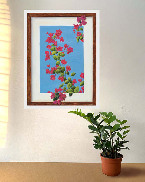 Bougainvillea pop up - Art Print