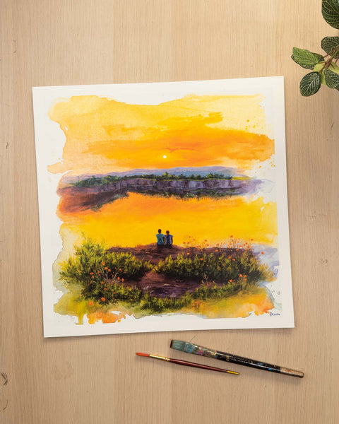 You Me and the Sunset - Art Print