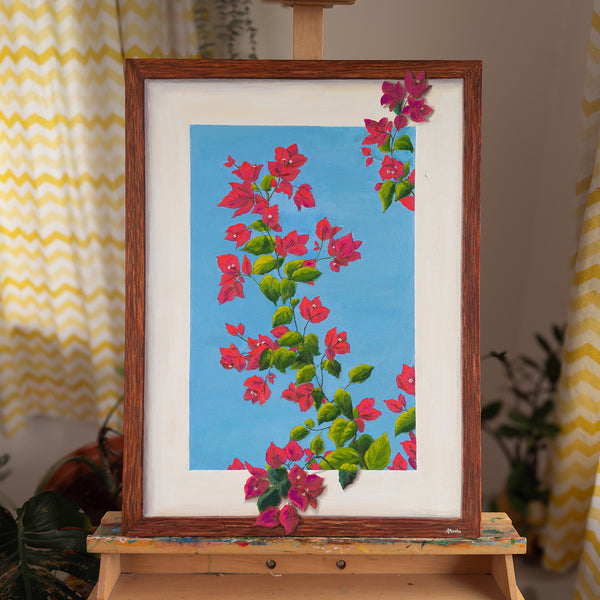 Bougainvillea pop up - Painting