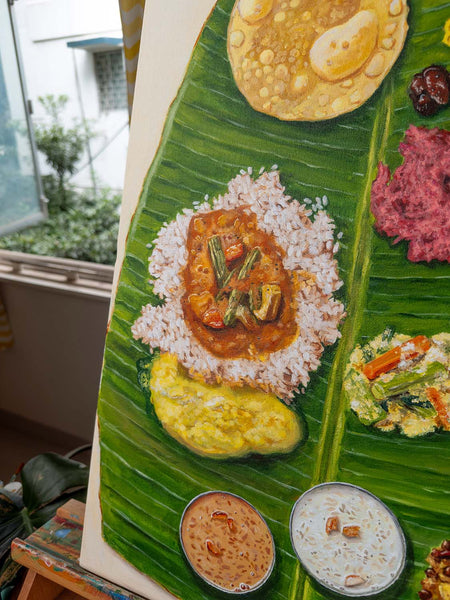 Kerala Sadya - Painting