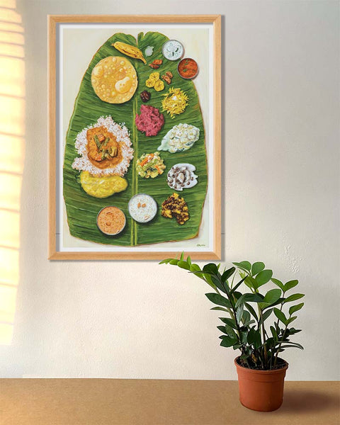 Kerala Sadya - Art Print