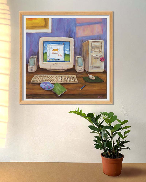 Our first computer - Art Print