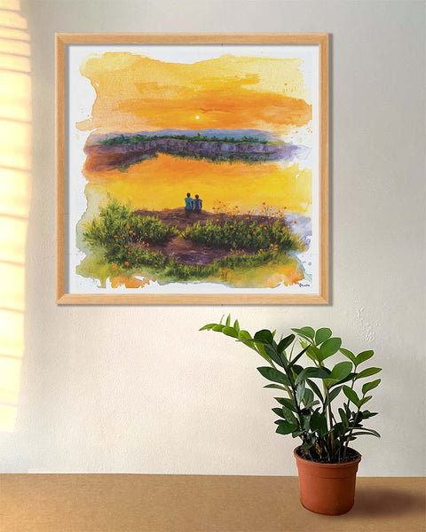 You Me and the Sunset - Art Print