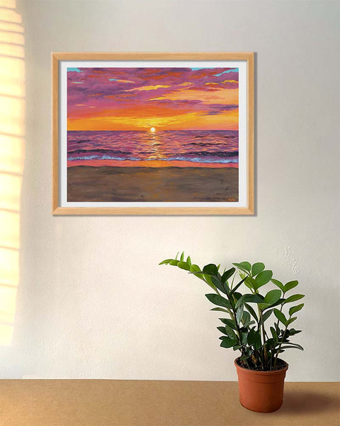Pink Sunset - Art Print