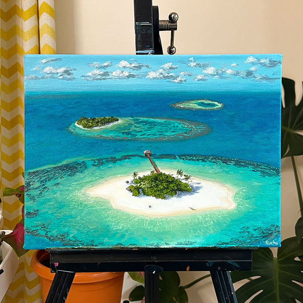 The Turquoise Paradise - Painting