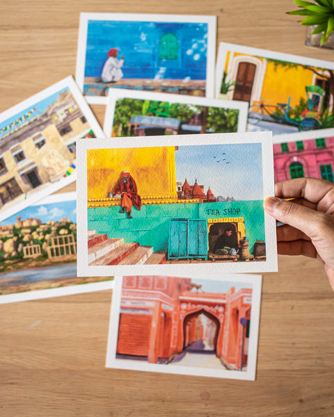 Incredible India Postcards colorful