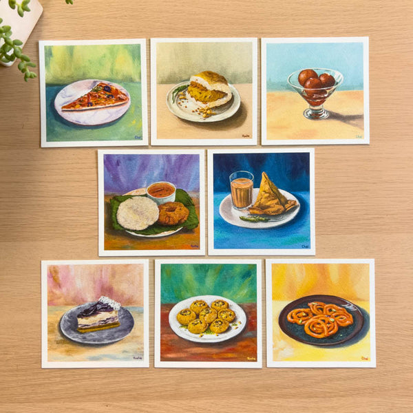 The love of food Postcard Set