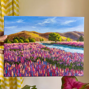 The Magenta Blossoms - Painting