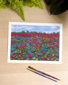 The Lily Pond - Art Print