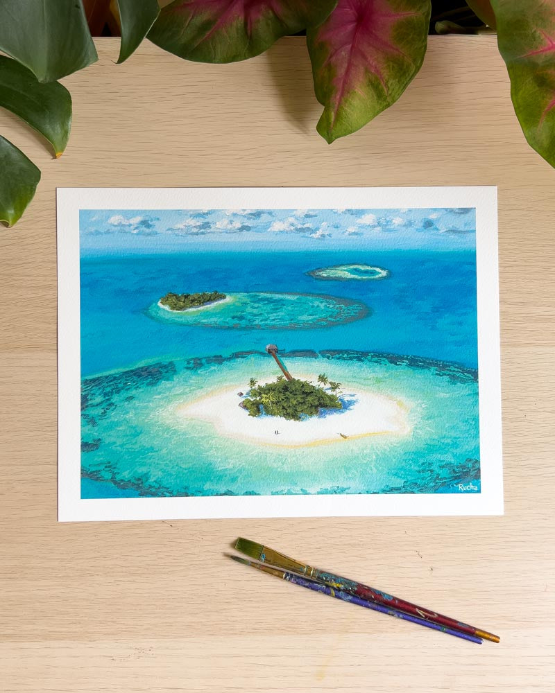 The Turquoise Paradise - Art Print
