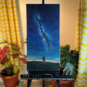 Under the starry sky - Painting