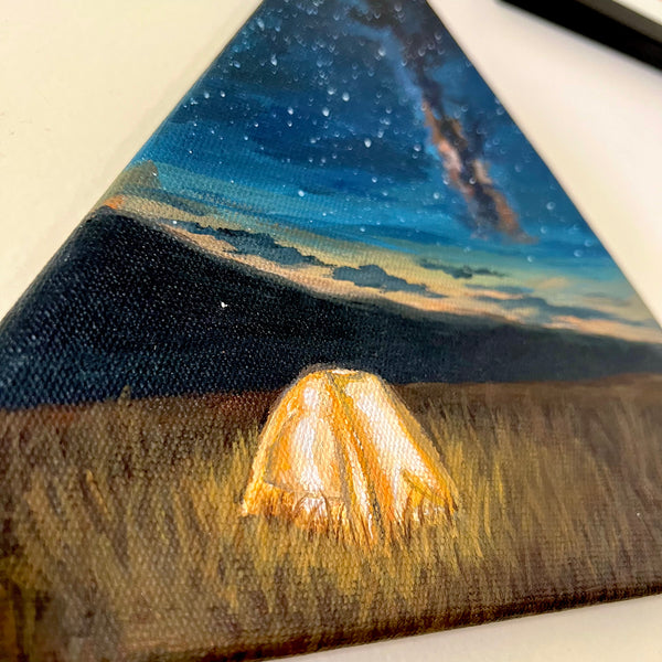 Camping under the stars - Painting