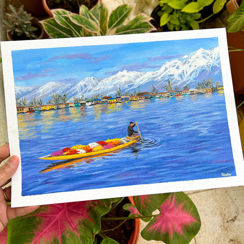 Dal Lake, Srinagar - Painting
