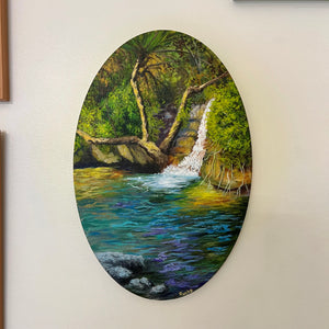 Dreamy waterfall - Painting