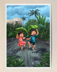 Our Little Umbrellas - Art Print