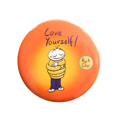 Love Yourself Magnet + Badge