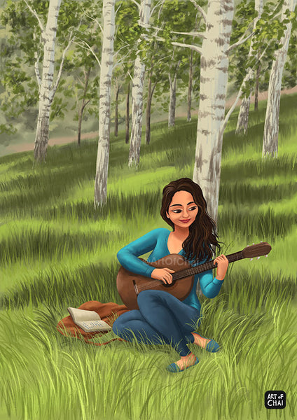 Melody in the Woods - Art Print