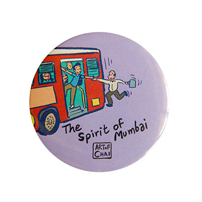 Spirit of Mumbai Magnet + Badge