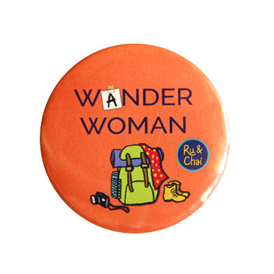 Wander Woman Magnet + Badge
