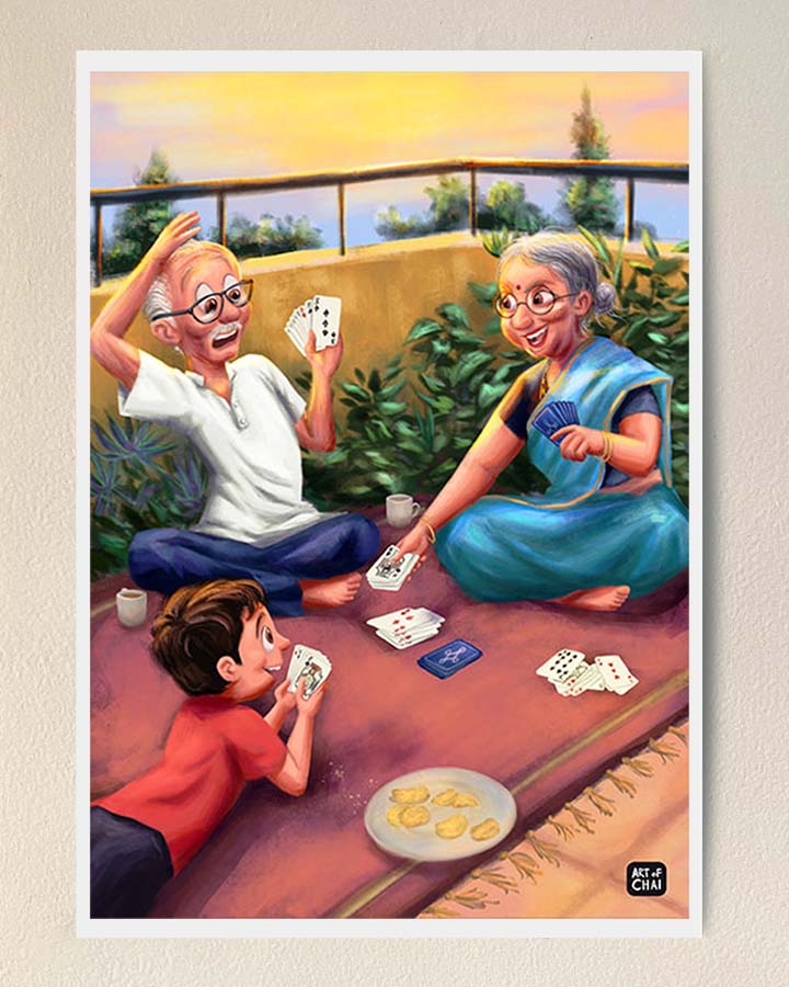 Spending time with your family - Art Print